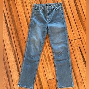 Buffalo David Bitton 4/27 Denim Blue Women's Jeans high rise straight